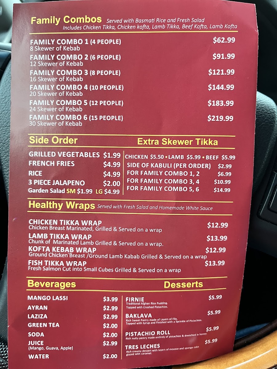 Kebab House (Halal) Menu - Image 1